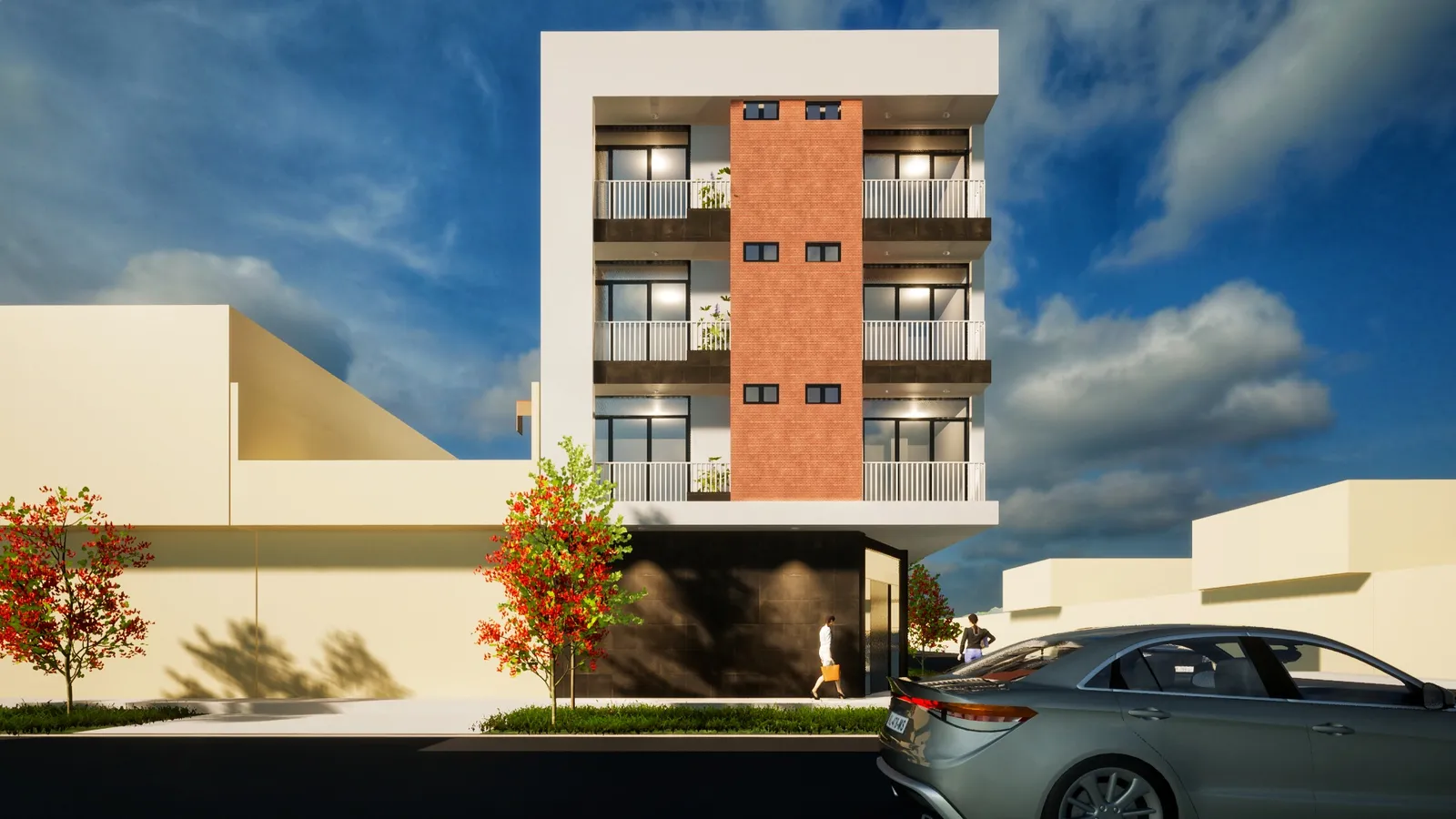 Render arquitectónico del proyecto Multifamiliar Ancón