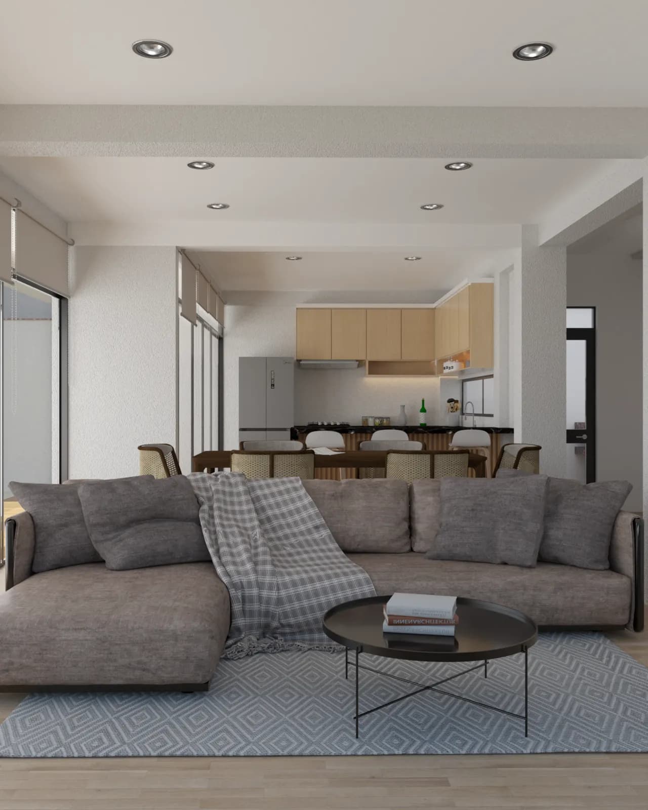 Render arquitectónico del proyecto Casa de Playa Cañete