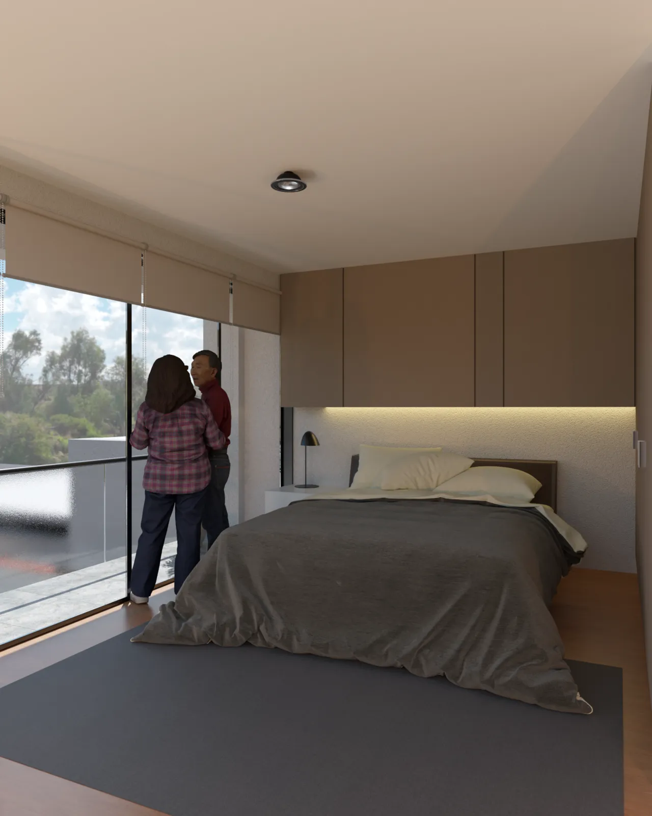Render arquitectónico del proyecto Casa de Playa Cañete