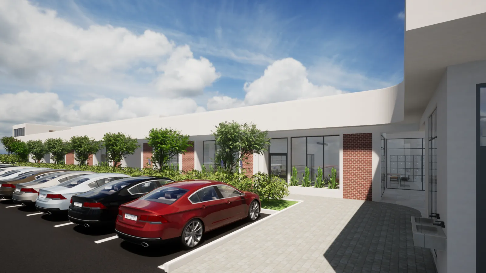 Render arquitectónico del proyecto Oficinas IMIM