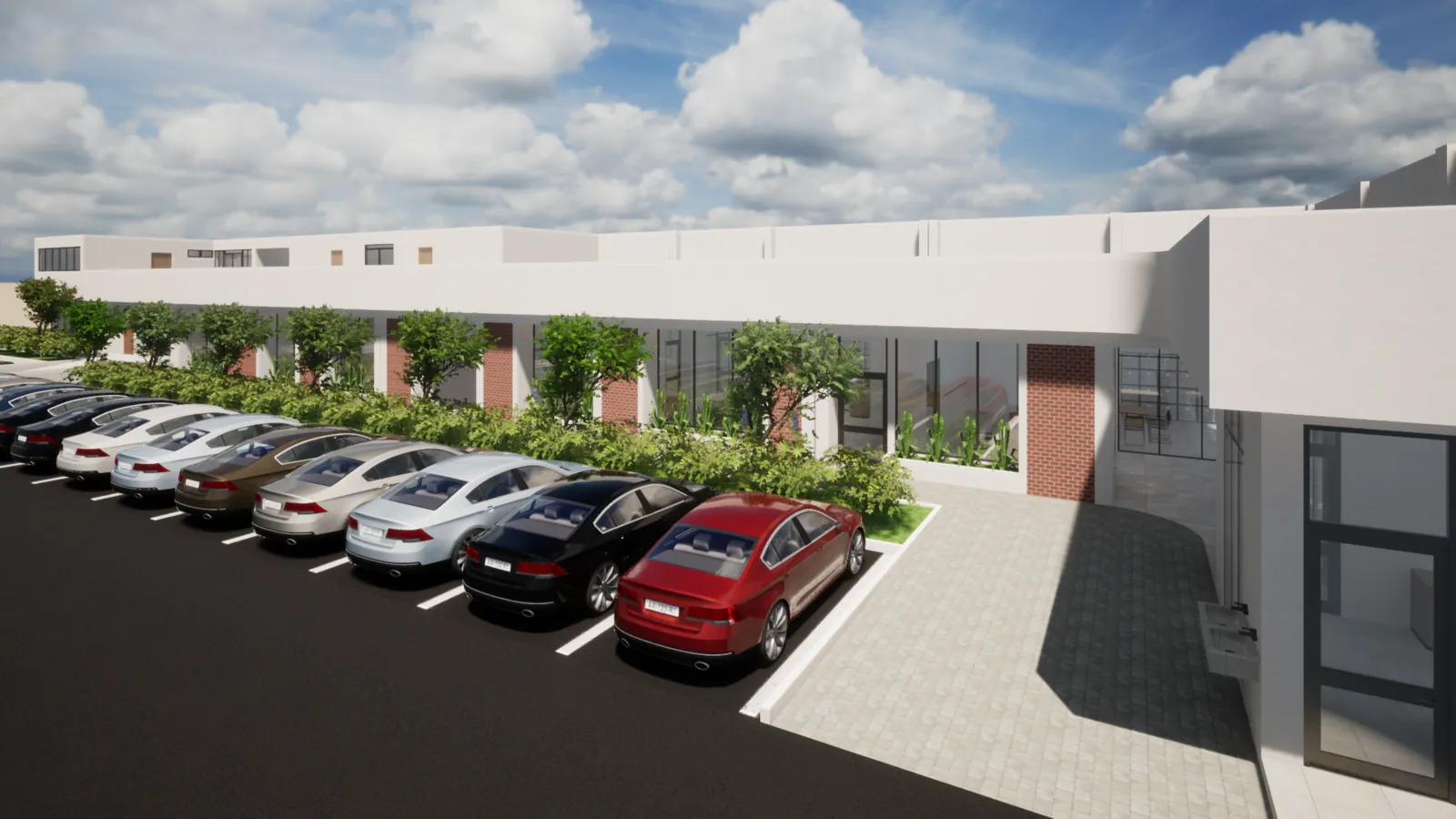 Render arquitectónico del proyecto Oficinas IMIM