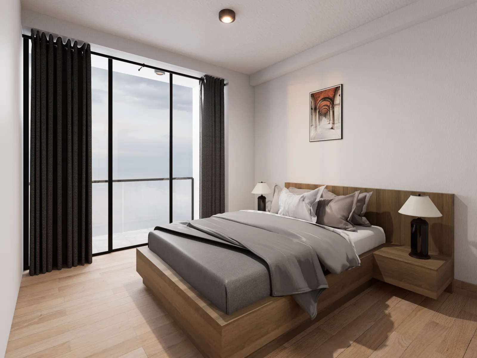 Render arquitectónico del proyecto Multifamiliar La Perla