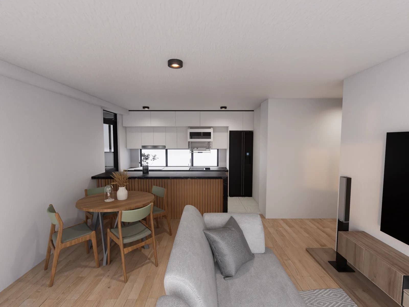 Render arquitectónico del proyecto Multifamiliar La Perla