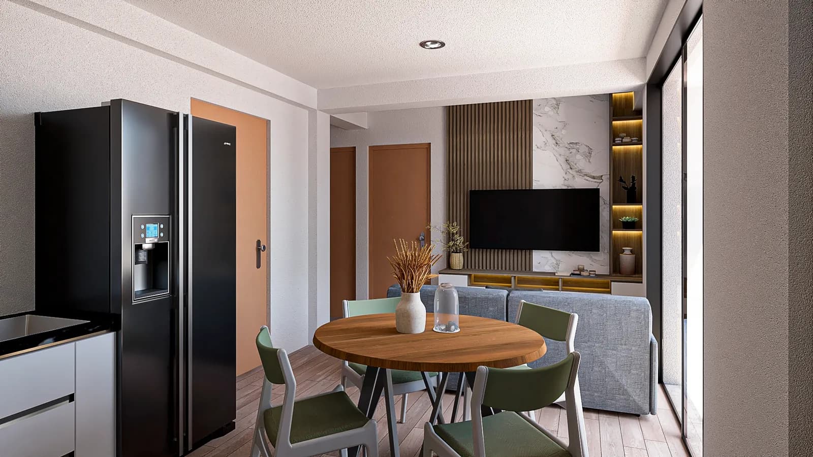 Render arquitectónico del proyecto Multifamiliar Santa Anita