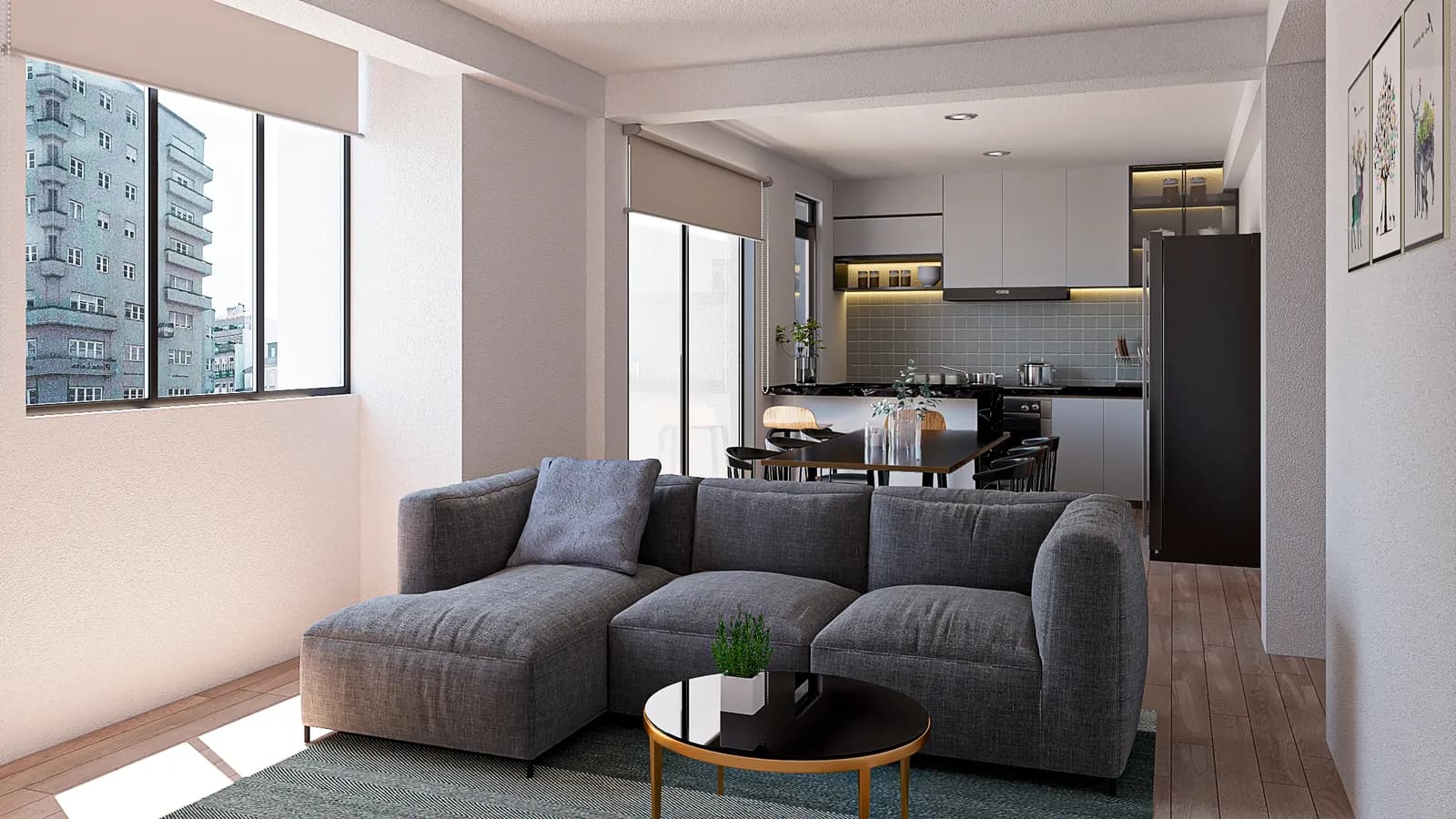 Render arquitectónico del proyecto Multifamiliar Santa Anita