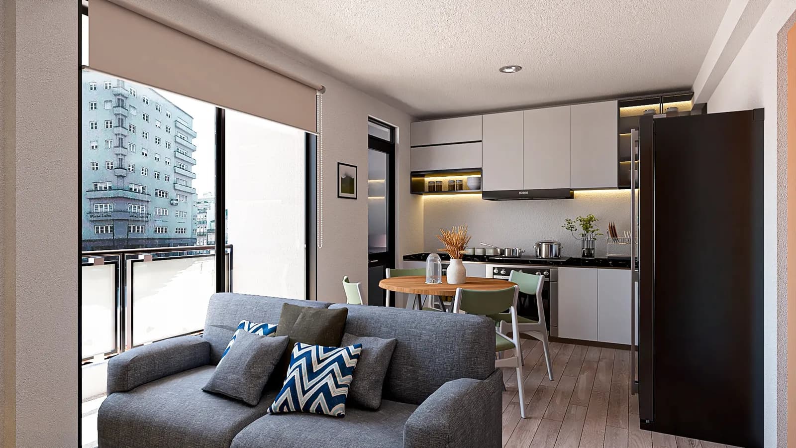 Render arquitectónico del proyecto Multifamiliar Santa Anita